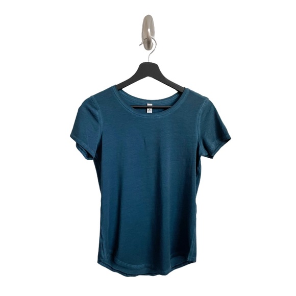 lululemon athletica Tops - Lululemon Love Crew Blue Short Sleeve Tee